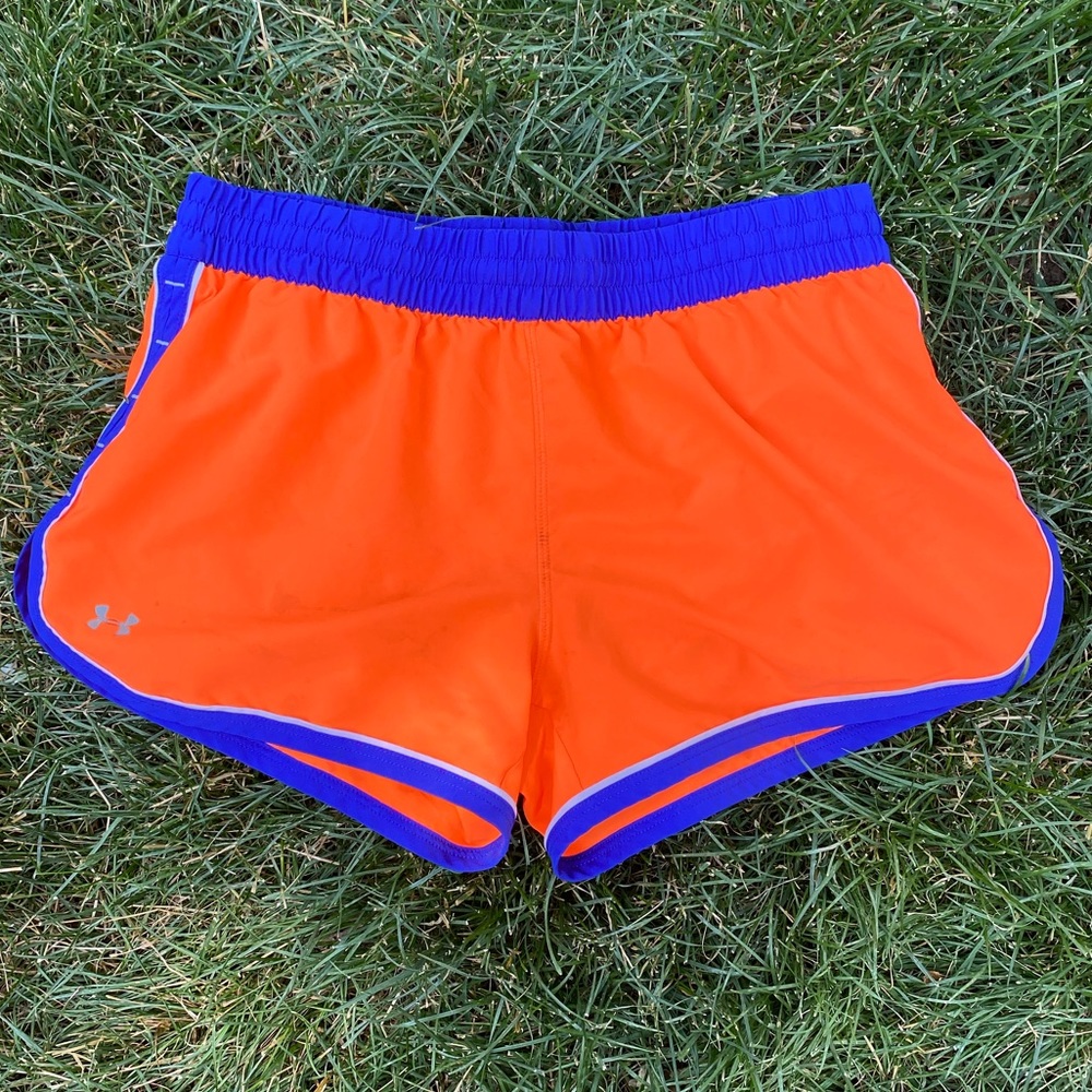 Under Armour Athletic Shorts SM Orange/Blue Workout